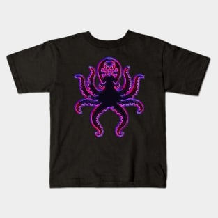 Purple Electric Octopus of Death Kids T-Shirt